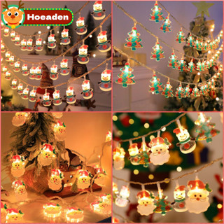 Hoeaden Dây Đèn Giáng Sinh Dây Đèn Chạy Cho Ngoài Trời Tiệc Giáng Sinh Vòng Hoa Trang Trí Người Tuyết Đèn Ngủ