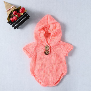 Set Đồ Liền Thân Đan Len Cho Bé Sơ Sinh Chụp Ảnh
