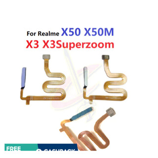 Cảm biến vân tay cho realme X3 Superzoom X50 X50M Nút tắt nguồn flex
