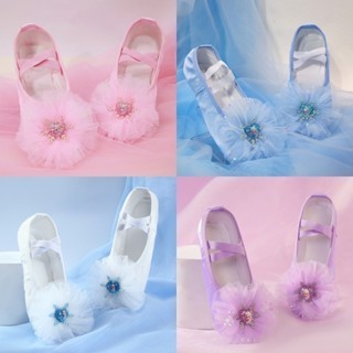 Giày khiêu vũ Trẻ em Đế mềm Tập luyện cho bé gái không viền biểu diễn Nhảy múa Cat Paw Giày ba lê / Size 23-39