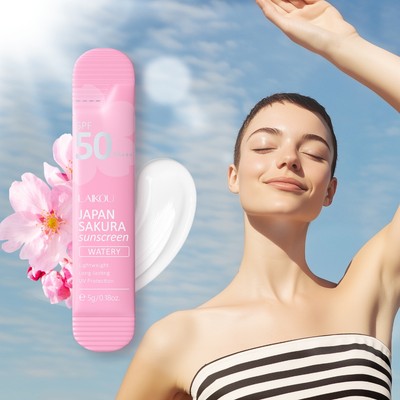 LAIKOU NHẬT BẢN SAKURA SUNSCREEN (WATERY) 5g Chống tia cực tím Quang phổ rộng dài SPF50 PA + + +