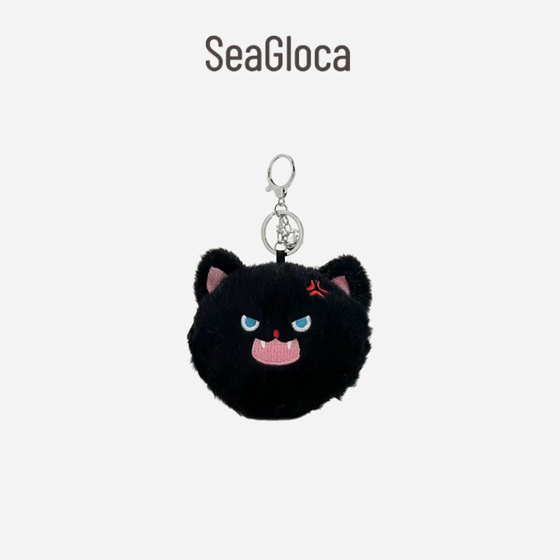 Seagloca Lông Thú Cưng Sang Trọng Búp Bê Mèo Con Móc Khóa Mặt Dây Chuyền Tai Nghe Túi Đựng Tiền Xu Dành Cho Người Phụ Nữ