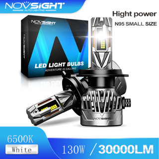 Novsight N95 2 chiếc 6500K Trắng 130W 30000LM Đèn pha LED H4 H7 H11 9005 9006 6500K Đèn pha ô tô tích hợp