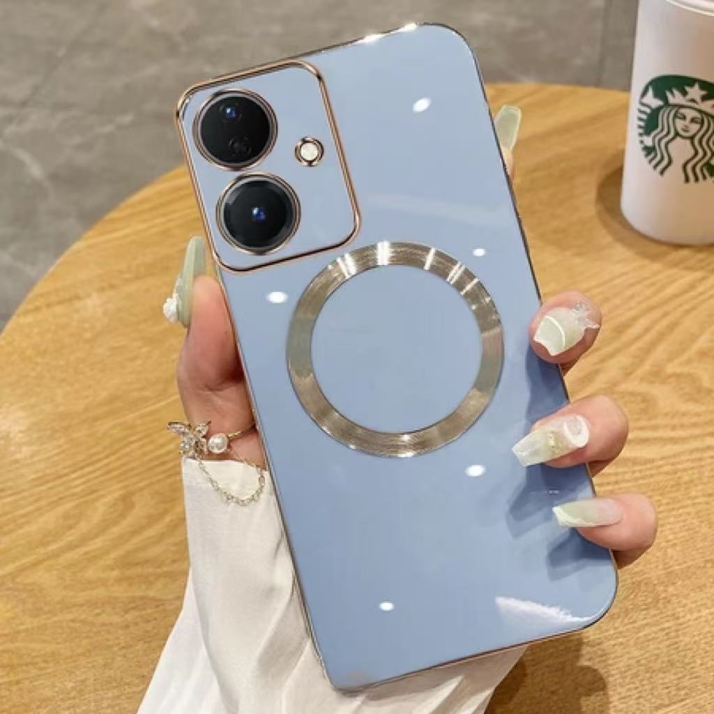 ốp lưng Huawei P50 P50 Pro P60 P60 Pro P60 Art nova 4e Mạ chống rơi Magnetic Hút không dây sạc vòng 