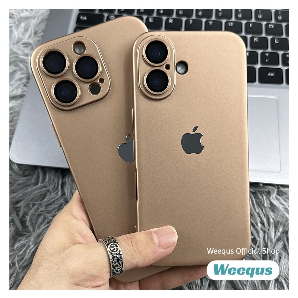 Ốp Điện Thoại Silicon Mềm Sa Mạc Titan Vàng Sang Trọng Cho iPhone 16 15 14 13 12 11 Pro Max Plus Chống Sốc Có Vỏ Bảo Vệ Camera iPhone 16 Pro Max Full Cover