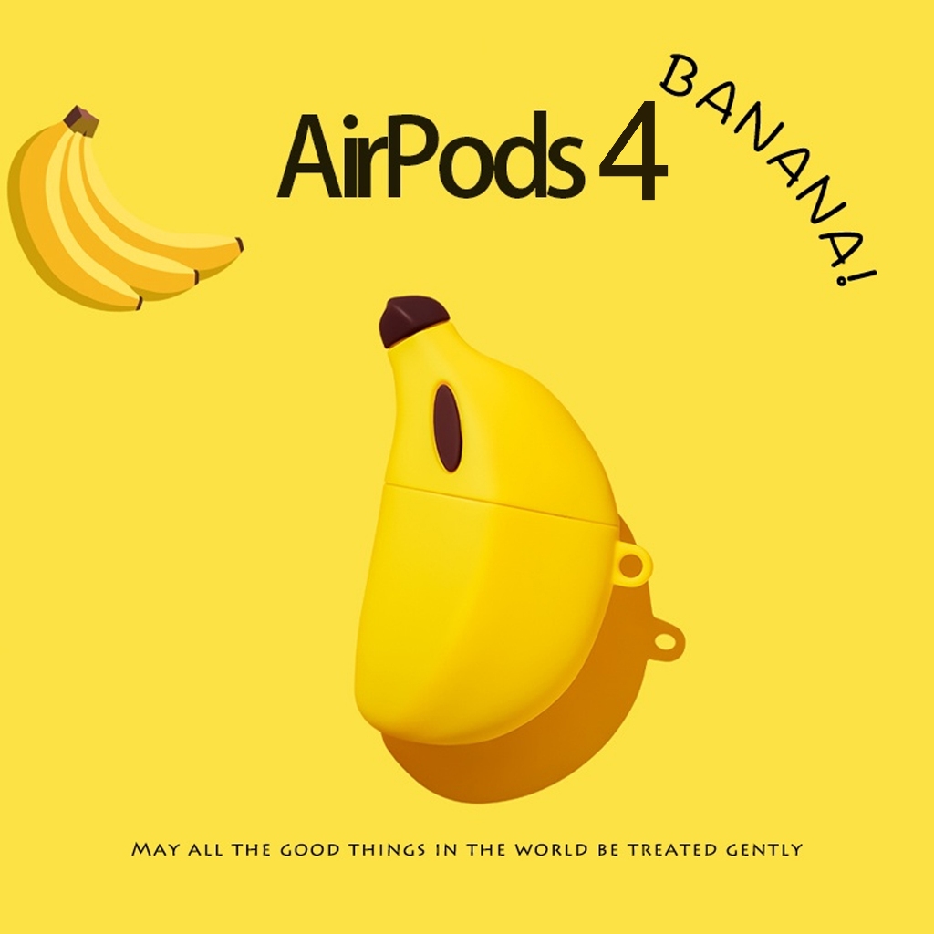 Vỏ chuối AirPods4 cho AirPods4anc cho AirPods3 Vỏ bảo vệ tai nghe Thích hợp cho vỏ AirPodsPro Vỏ Air