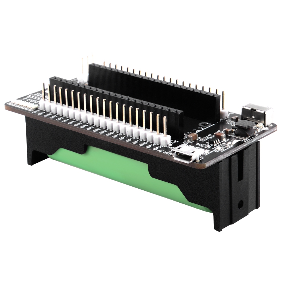 52Pi Raspberry Pi Pico / Pico W / 2W UPS Nguồn điện HAT UPS liên tục, Hỗ trợ nguồn sạc pin Lithium 1