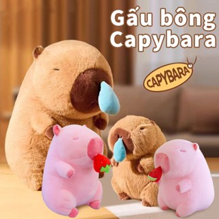 Gấu bông capybara chảy nước mũi mini búp bê thú nhồi bông sang trọng đồ chơi cho bé trai gái trẻ em