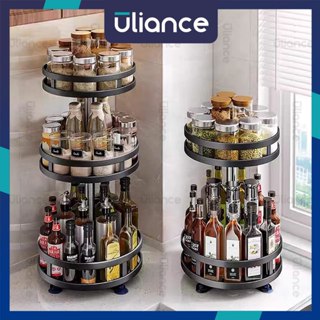 Uliance Kệ Đựng Gia Vị Xoay  360 Độ SIV 2/3 Tầng ,Kệ Để Đồ Nhà Bếp Thông Minh ,Dáng Vuông/Tròn