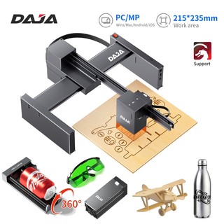  DAJA D2 Pro khắc laser đánh dấu máy in cắt acrylic hoàn toàn tự động di động DIY da đồ gỗ sơn kim loại trang chủ đa chức năng nghệ thuật desktop 