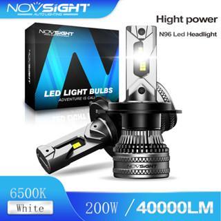 Novsight N96 2 chiếc 6500K Trắng 200W 40000LM Đèn pha LED H4 H7 H11 9005 9006 6500K Đèn pha ô tô tích hợp