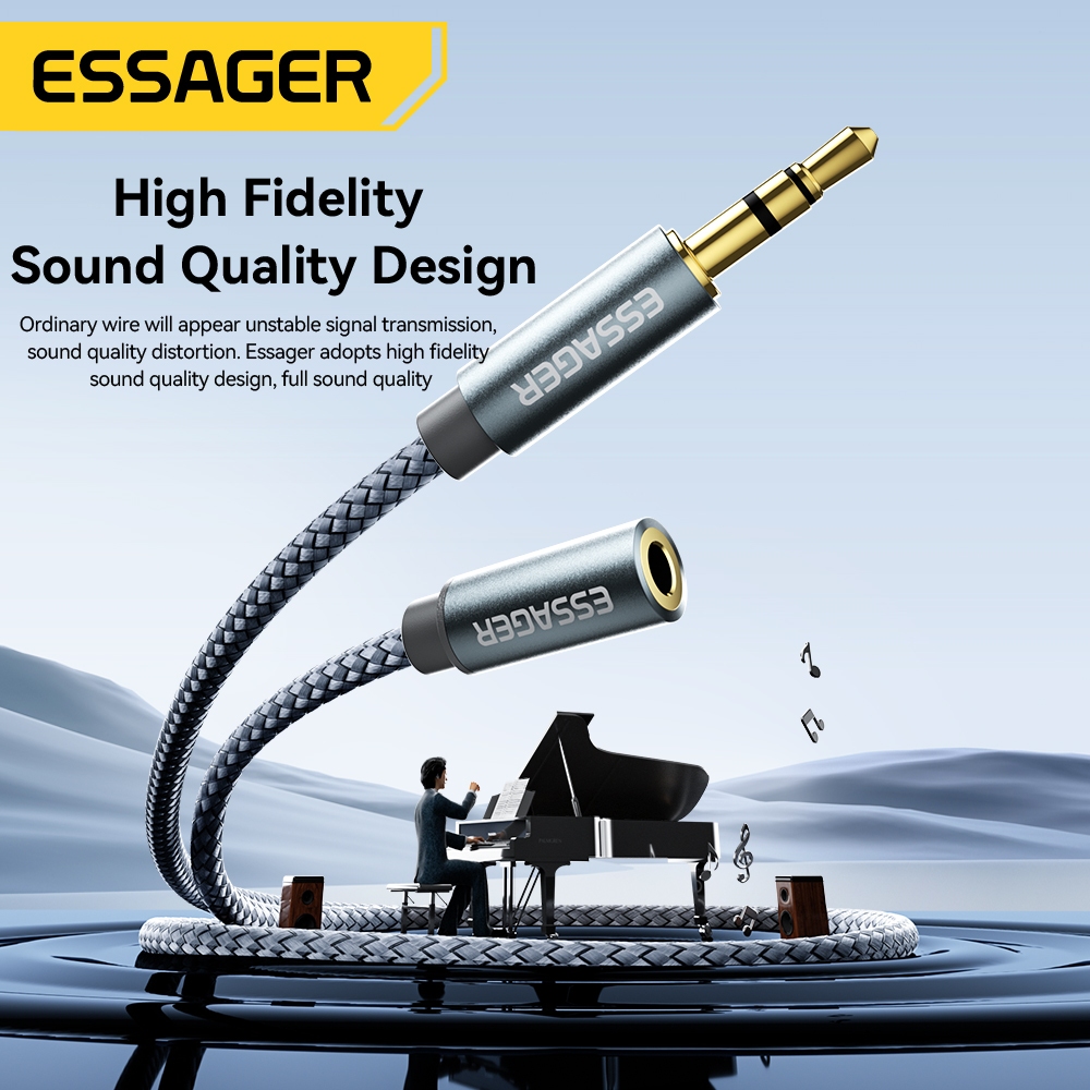 Cáp tai nghe ESSAGER nối dài giắc cắm 3.5mm