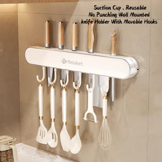 Cốc Hút Dao Có Móc Di Động Không Đấm Treo Tường Có Thể Tái Sử Dụng Nhà Đa Năng Đa Năng Dụng Cụ Nhà Bếp Khác Nhau Dao Kéo Tổ Chức