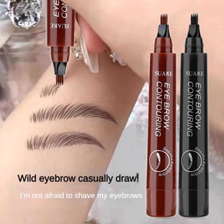 Bút Chì Kẻ Lông Mày Dạng Lỏng 5 Màu Sắc Tự Nhiên Tùy Chọn Chống Thấm Nước Lâu Trôi