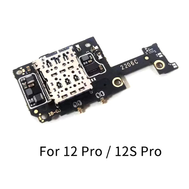 Dành Cho Xiaomi 12Pro 12SPro 12SUltra Sim Đầu Đọc Thẻ Khay Micro SD Thẻ Nhớ Khe Cắm Mềm Cáp Sửa Chữa