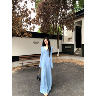 「MOTEL7」Váy dài tay dệt kim phù hợp thời trang