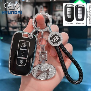 Vỏ chìa khóa ô tô Hyundai Thích hợp cho vỏ móc khóa ô tô Hyundai creta / ix35 / elantra TPU
