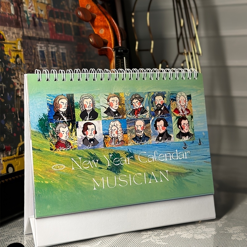 Nhà Văn Nhạc Lịch 2025 Lịch Nhạc Sĩ Đạo Cụ Giảng Dạy Âm Nhạc Món Quà Hoàn Hảo Cho Người Mới Bắt Đầu 