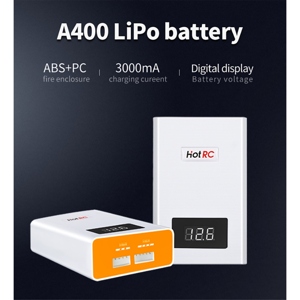Hotrc Hot RC A400 3-4S 3000mA 40W Cân bằng pin Lipo Sạc nhanh / Xả Bảo vệ quá tải cho máy bay ô tô R
