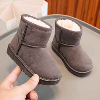 Giày trẻ em mùa thu đông giày bông trẻ em lót nhung giày đi tuyết trẻ em Martin boots thời trang cho bé trai và bé gái