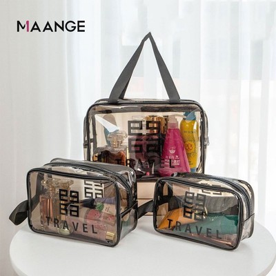MAANGE Túi đựng mỹ phẩm du lịch trong suốt chống nước 0311