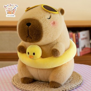Capybara Gấu Bông Búp Bê Đi Biển Vòng Bơi Capipara Đồ Chơi Trẻ Em Dễ Thương Búp Bê Sang Trọng