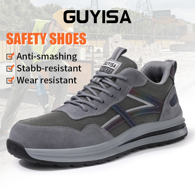 Giày bảo hộ GUYISA siêu nhẹ thoáng khí cho nam