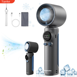 quạt phản lực Quạt cầm tay tốc độ cao di động 2024 mẫu mới có tấm làm mát Làm mát nhanh & treo 100 cấp điều chỉnh gió Màn hình LCD 4800mAh pin dung lượng lớn Sạc USB tích hợp