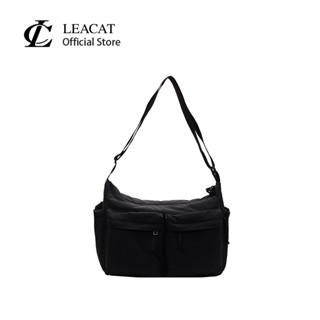 Túi đeo vai giải trí Leacat Túi đeo vai đơn dung tích lớn Túi máy tính nhiều túi đeo vai thể thao
