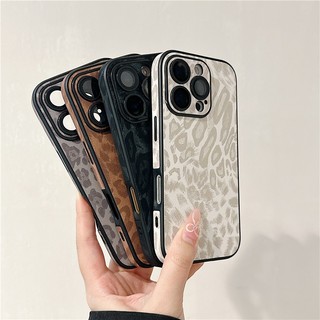 Bảo vệ ống kính hợp thời trang mới với in họa tiết da báo bao gồm tất cả tính năng chống rơi Vỏ điện thoại cho IPhone 16 15 14 13 12 11 Pro Max Vỏ TPU mềm chống bụi bẩn