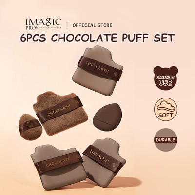 Imagic 6 Cái / bộ Air Cushion Powder Puff Wet / khô Sử dụng Bộ dụng cụ trang điểm mềm mại và thân thiện với da