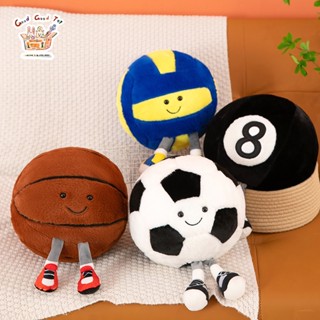 Gấu bông bóng đá dễ thương quà tặng búp bê bóng rổ trẻ em đồ chơi sang trọng