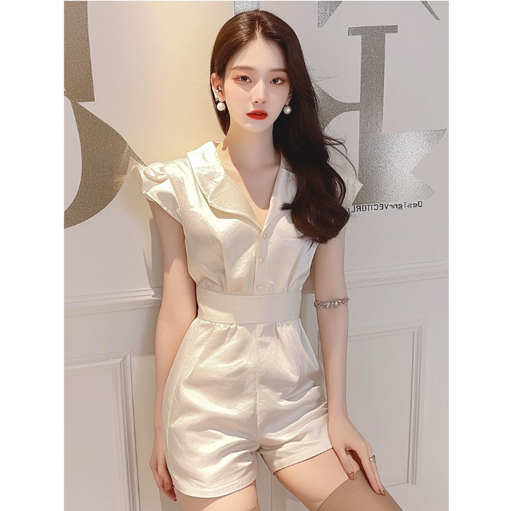 Bộ Jumpsuit Nhỏ Nữ 2024 Tính Khí Độc Đáo Siêu Đẹp Quần Short Phù Hợp Với Nhỏ Cao Cấp Màu Tím Không Tay Jumpsuit Nữ 2024 Tính Khí Độc Đáo Siêu Đẹp Jumpsuit Quần Short Phù Hợp Với 9.9