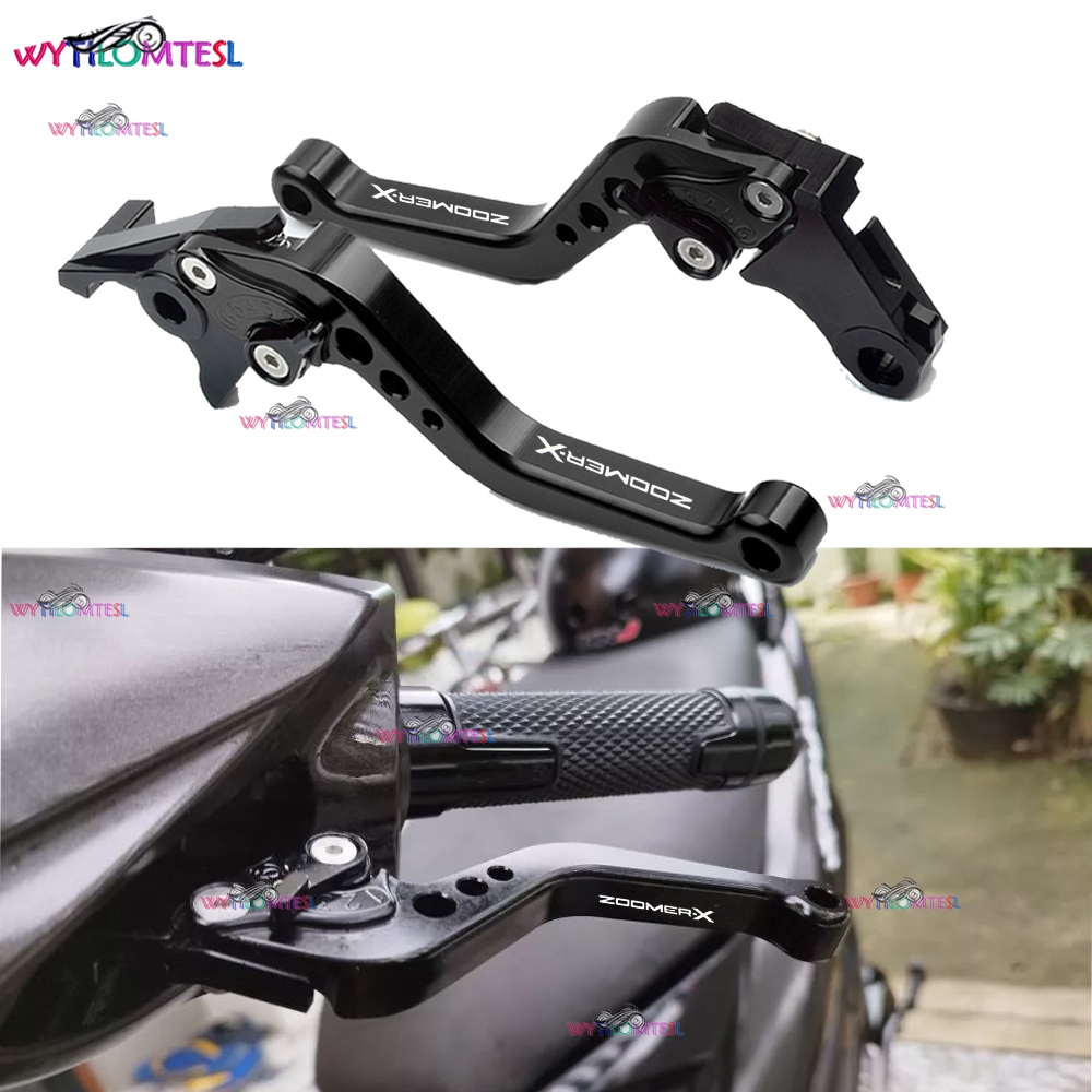 Dành Cho Xe Honda Zoomer Zoomer-x 2010-2023 Xe Máy CNC Nhôm Ngắn Có Thể Điều Chỉnh Phanh Ly Hợp Đòn 