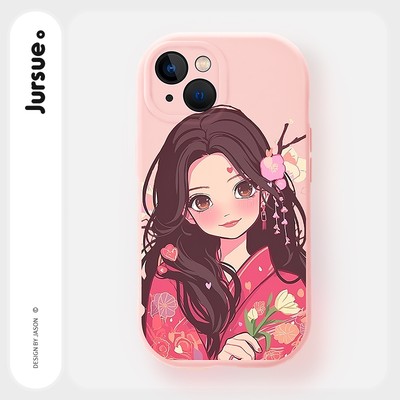 Ốp lưng ?p l?ng JURSUE hoạt hình kute  đơn giản mềm cho iPhone 17 16 15 14 13 12 11 Pro Max SE 2020 X XR XS ip 8 7 Plus kute H5184Q