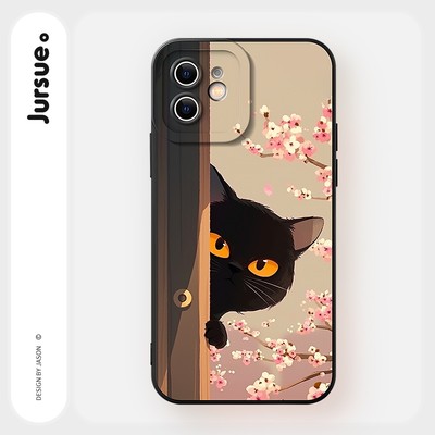 Ốp lưng ?p l?ng JURSUE ngộ nghĩnh  hài hước mèo mềm cho iPhone 17 16 15 14 13 12 11 Pro Max SE 2020 X XR XS ip 8 7 Plus kute H5190Q