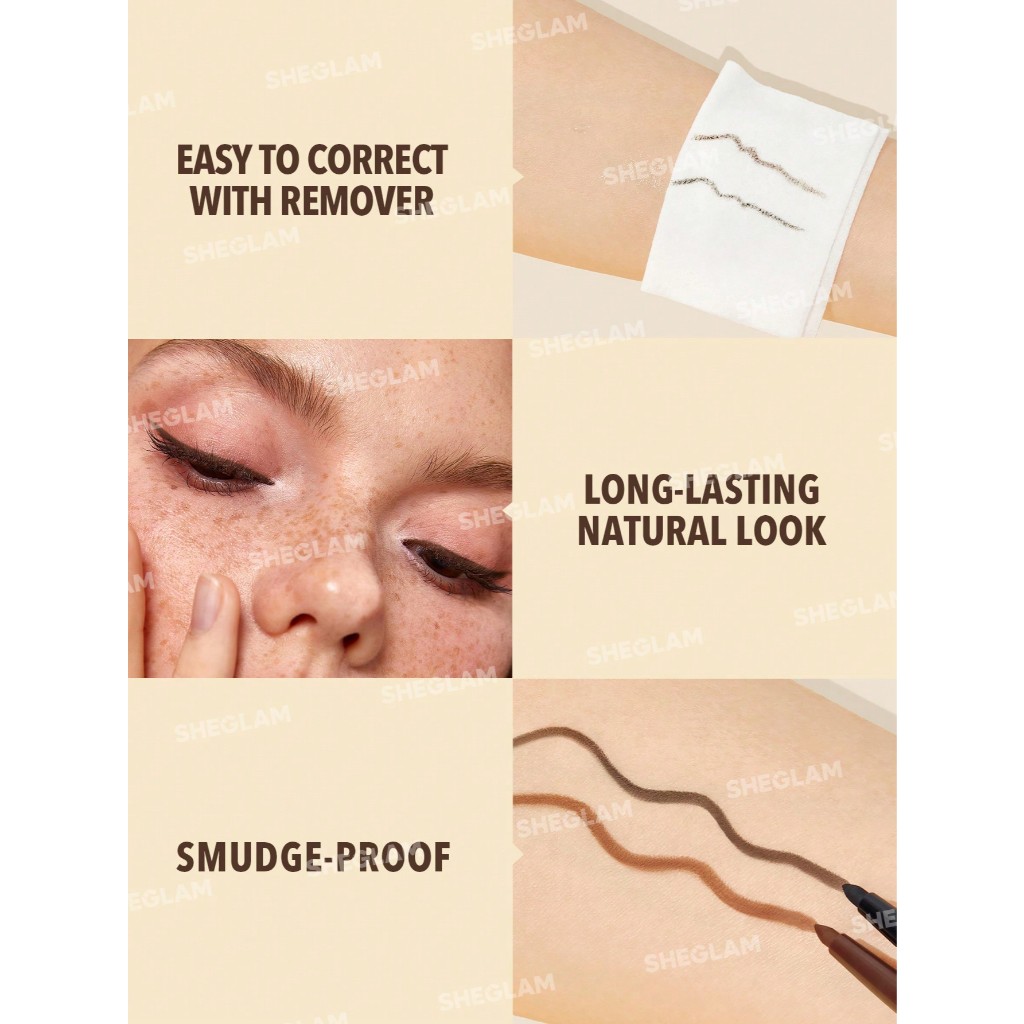 Bút Kẻ Mắt Dạng Gel SHEGLAM Chống Nước, Lâu Trôi, Không Lem, Đầu Bút Mềm Mịn, Dễ Vẽ, Giúp Đôi Mắt To Tròn Tự Nhiên | BigBuy360 - bigbuy360.vn