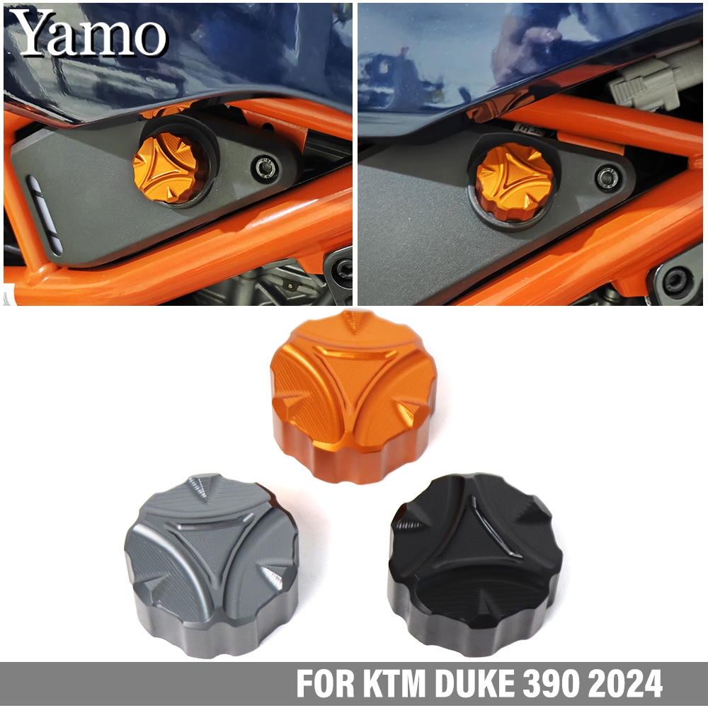 Dành Cho KTM DUKE 390 125 250 2024 Nước Làm Mát Phụ Trợ Nắp Bình Nước DUKE390 Xe Máy Nắp Bình Nước
