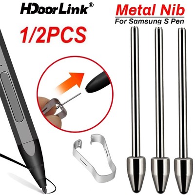 Đầu kim loại thay thế HdoorLink cho Samsung Galaxy Tab S6 / S7 / S7FE / S8 / S8 + / S9 / S9FE Đầu kim loại Stylus có công cụ kẹp