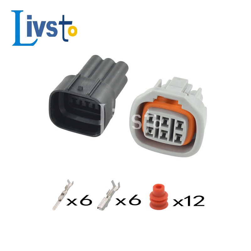 1 Bộ 6 Pin 6189-0029 1JZ-GTE 2JZ-GTE IAC Tăng Tốc Bàn Đạp Ga Nữ Nam Kết Nối Cho Xe Toyota ECU ICM Nh