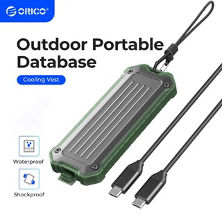  Vỏ SSD ORICO Outdoor Series M.2 NVMe 10Gbps M.2 NVMe   SATA Vỏ giao thức kép NVMe Adapter Chống sốc & Chống rơi với bảo vệ silicon cho du lịch ngoài trời  OTPX  
