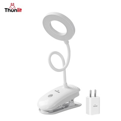 Đèn kẹp không dây Thunlit USB 2200mAh có thể sạc lại, làm mờ liên tục 3 nhiệt độ màu