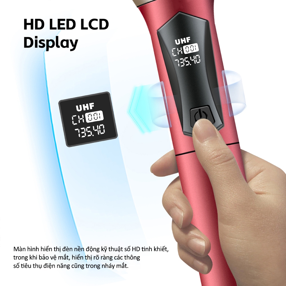 Micro không dây SHURE UHF-108, cầm tay chính hãng thích hợp cho các thiết bị karaoke khác nhau, thích hợp cho sân khấu, KTV tại nhà, hát ngoài trời | BigBuy360 - bigbuy360.vn