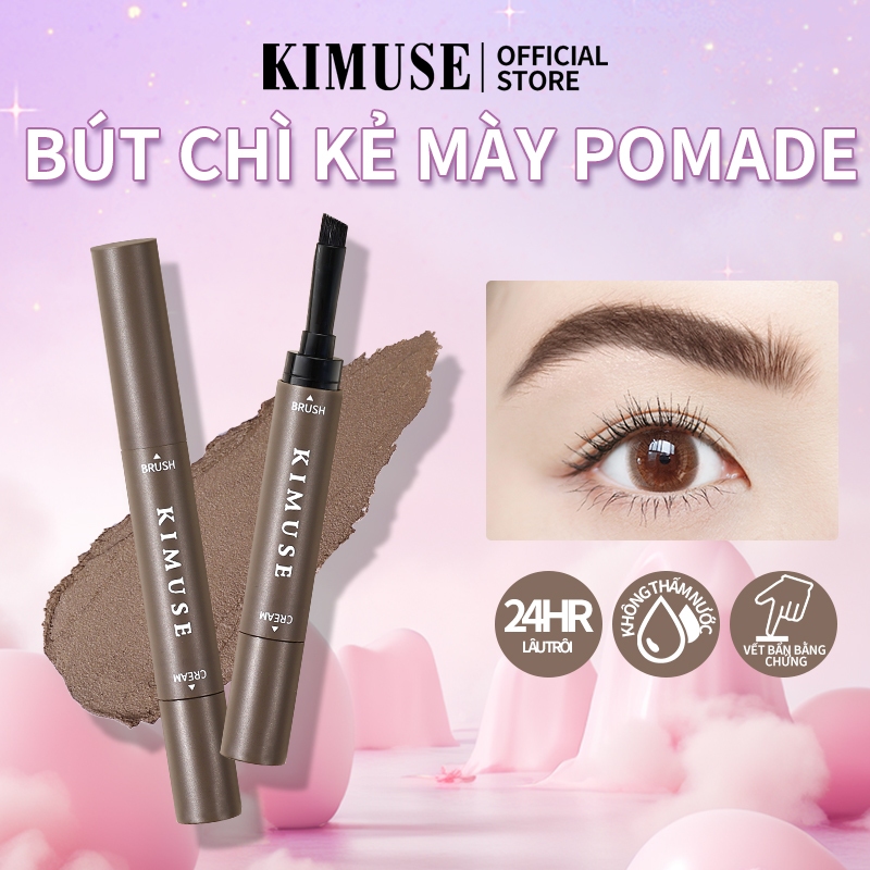 Gel Kẻ Lông Mày Lâu Trôi Và Chống Nước 2 Trong 1 Kimuse