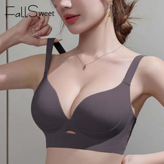 FallSweet Áo ngực Bigsize chống chảy xệ dành cho nữ Không dây có thể điều chỉnh liền mạch Push Up Brassiere 34-46 B C D Cup