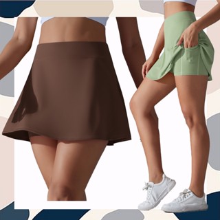 Nessaj Nữ Quần Vợt Váy Thể Thao Cao Cấp Quần Short Chạy Bộ 2 Trong 1 Tập Thể Dục Váy Cầu Lông