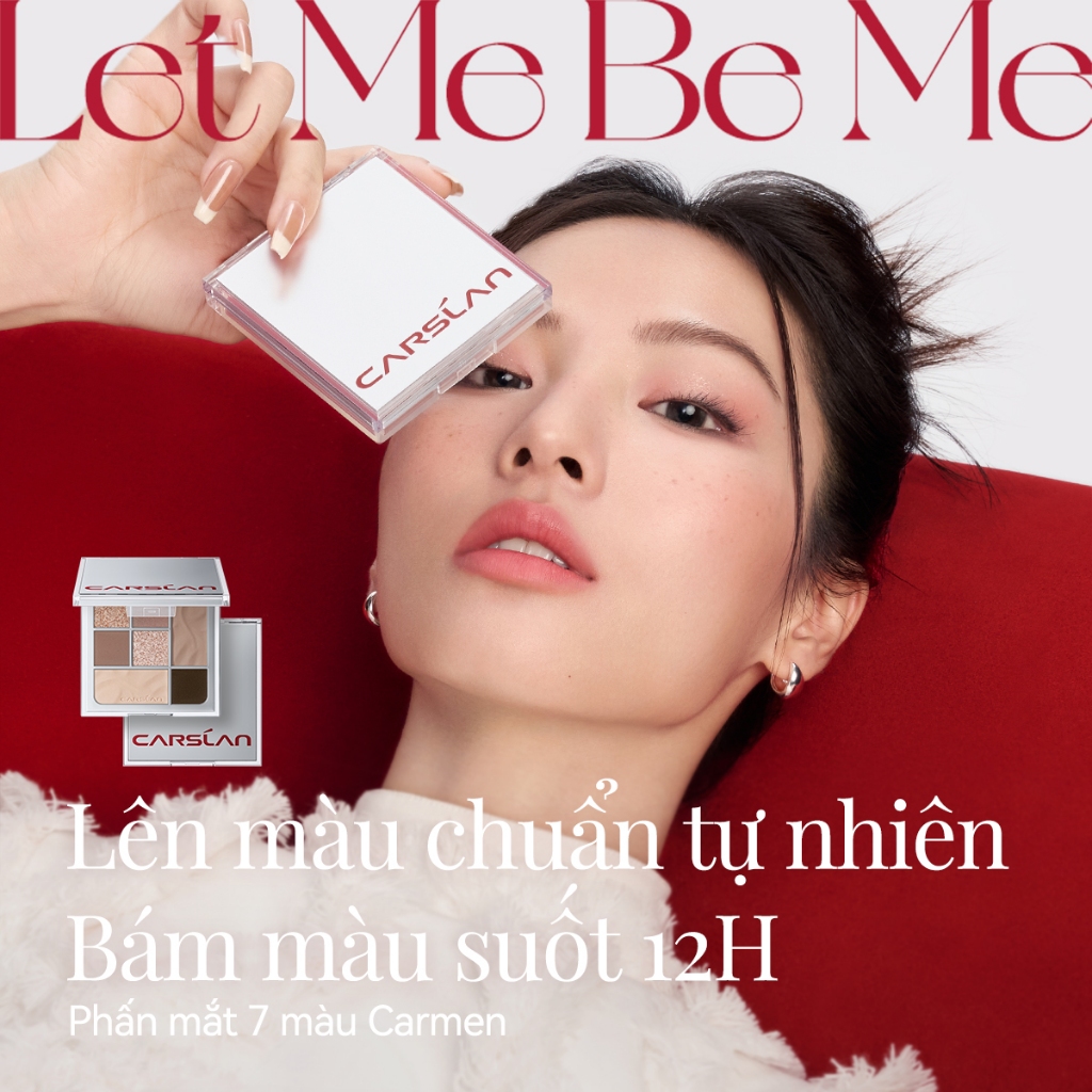 【Combo】 Phấn mắt Carslan Carmen 7 màu 9g + Bút chì kẻ mày 02 0,26g * 2