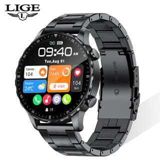 Đồng hồ thông minh LIGE Nam Cuộc gọi Bluetooth 1,53 inch Cảm ứng toàn màn hình Chống nước Theo dõi sức khỏe Theo dõi sức khỏe