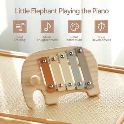 Xylophone Đồ Chơi Âm Nhạc Bằng Gỗ Tay Gõ Violin Nhạc Cụ Đồ Chơi Giáo Dục Cho Trẻ Em