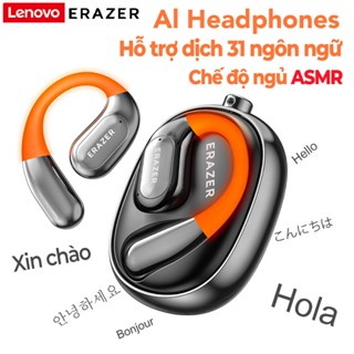  Lenovo ERAZER XF31 Al Tai nghe không dây dịch thời gian thực thông minh Bluetooth 5.4 Sleep ASMR có màn hình cảm ứng LED Tai nghe kinh doanh có Mic chống nước IPX5 